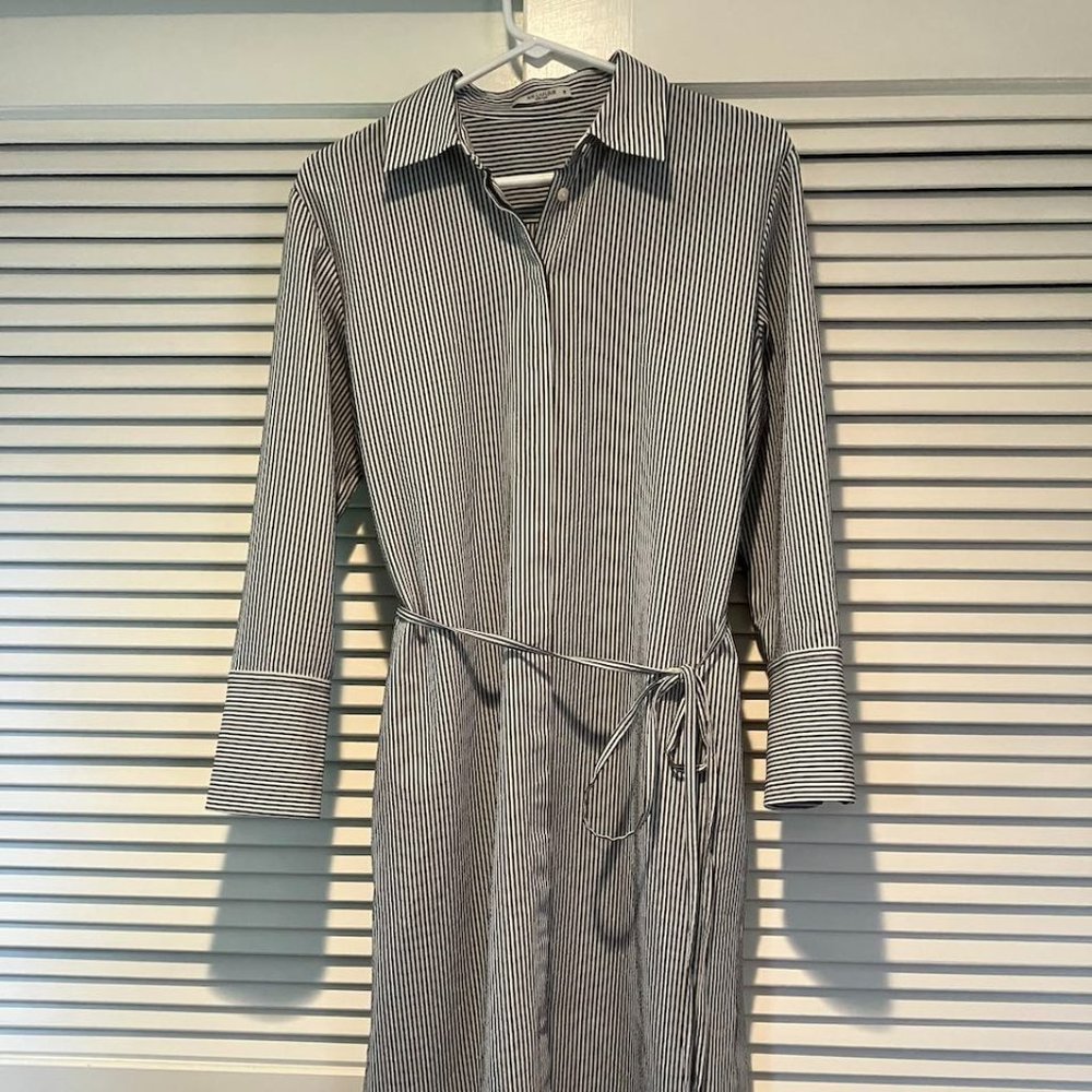 MM Lafleur Striped Shirt Dress
